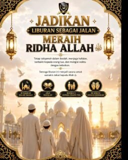 🌙 Liburan bukan hanya waktu untuk beristirahat, tetapi juga kesempatan untuk semakin dekat kepada Allah ﷻ.

Mari isi hari-hari liburan dengan amalan yang bernilai ibadah: ✨ Menjaga shalat tepat waktu dan amalan sunnah. 📖 Murojaah serta menjaga hafalan Al-Qur'an. 🤲 Berbakti kepada ayah dan bunda. 💛 Membantu pekerjaan di rumah. 🌱 Memperbanyak doa, dzikir, sedekah, dan amal kebaikan.

Semoga setiap langkah dan aktivitas kita selama liburan menjadi jalan meraih ridha Allah ﷻ, membawa keberkahan, serta menjadikan kita pribadi yang lebih bertakwa.

"Dan Tuhanmu telah memerintahkan agar kamu jangan menyembah selain Dia dan hendaklah berbuat baik kepada kedua orang tua."
(QS. Al-Isra': 23)

Semoga Allah ﷻ menjaga kita semua dalam keistiqamahan dan menerima setiap amal kebaikan. Aamiin.

#arkanislamicschool #sekolahislam #arkanislamicschool #sekolahbekasi #bekasi