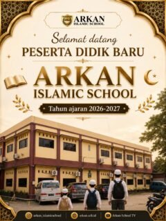 Alhamdulillāh, keluarga besar Arkan Islamic School mengucapkan selamat datang kepada seluruh peserta didik baru Tahun Ajaran 2026/2027.

Semoga langkah awal ini menjadi awal perjalanan yang penuh ilmu yang bermanfaat, akhlak yang mulia, serta prestasi yang membanggakan. Mari bersama menuntut ilmu dalam lingkungan pendidikan yang berlandaskan Al-Qur'an dan As-Sunnah.

🌿 "Menuntut ilmu adalah jalan menuju kemuliaan."
Kami siap menyambut ananda untuk bertumbuh menjadi generasi yang beriman, berilmu, dan berkarakter.
📍 Arkan Islamic School
📆 Tahun Ajaran 2026/2027

#mpls #sekolahislam #salaf #sekolahbekasi #yayasan
