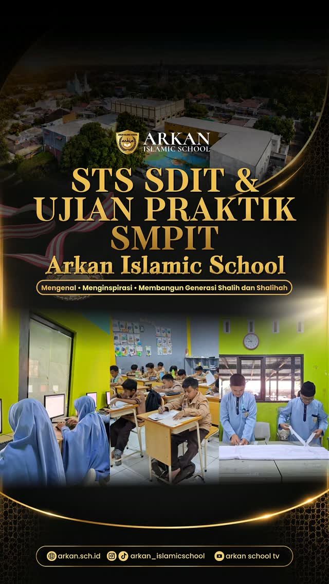Setiap ujian adalah bagian dari perjalanan belajar. ✨

Siswa-siswi SD Arkan melaksanakan Sumatif Tengah Semester (STS), sementara siswa-siswi SMP mengikuti Ujian Praktik sebagai bagian dari proses mengaplikasikan ilmu dan keterampilan yang telah dipelajari.

Bukan sekadar tentang hasil, tetapi tentang usaha, tanggung jawab, dan kejujuran dalam proses.

Semoga setiap ikhtiar menjadi pengalaman berharga dan ilmu yang bermanfaat. 🤲🏻

بَارَكَ اللَّهُ فِيكُمْ

#arkanislamicschool #arkancendekia #sekolahsunnah #sts #bekasi