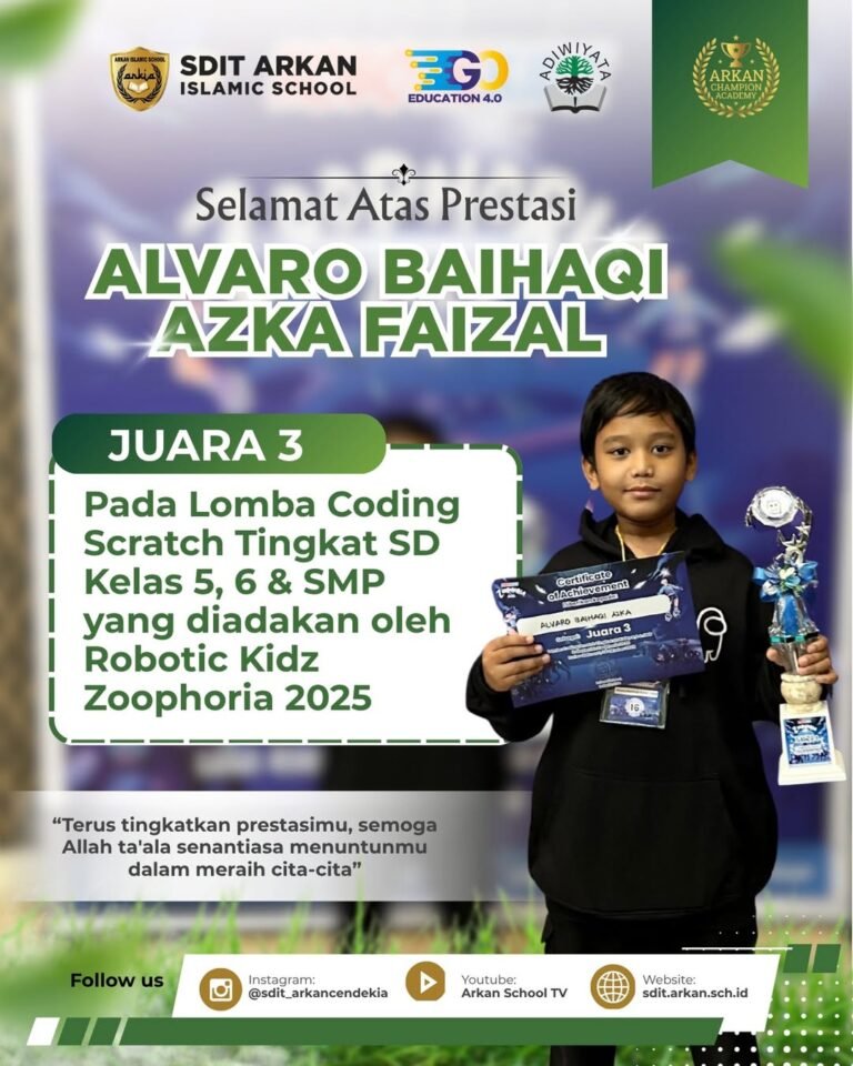 Juara 3 Lomba Coding Scratch Tingkat SD Kelas 5–6