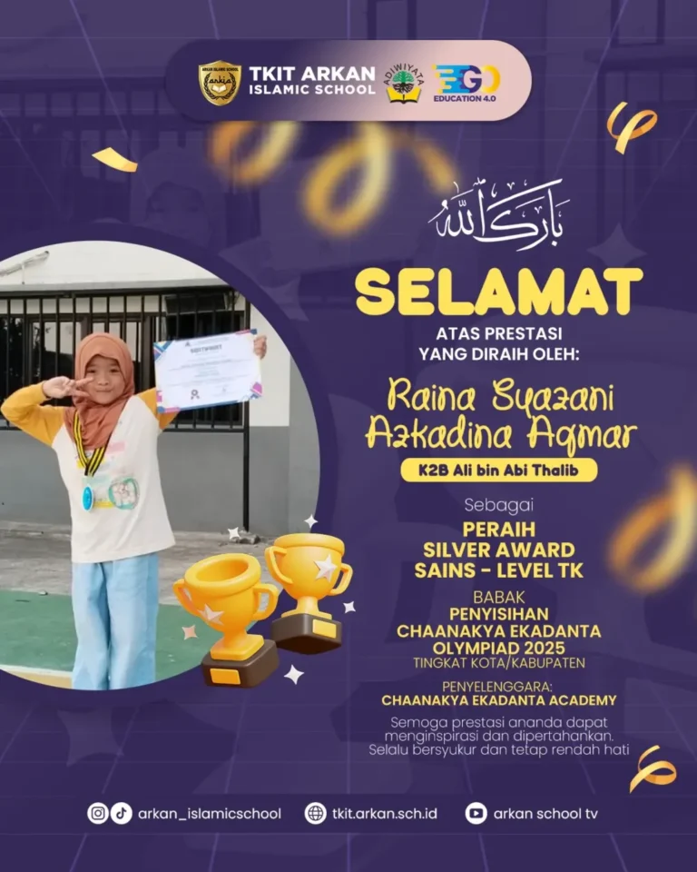 Peraih Medali Silver Award Sains – Level TK