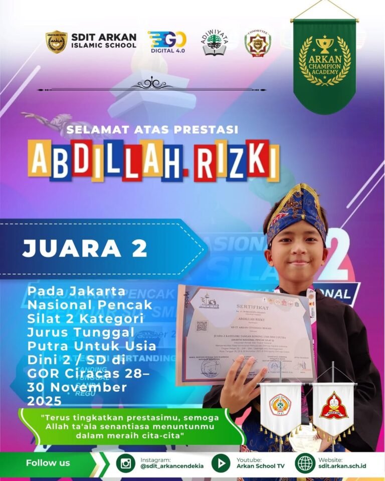 SDIT Arkan Cendekia Raih Juara 2 Jakarta Nasional Pencak Silat 2025