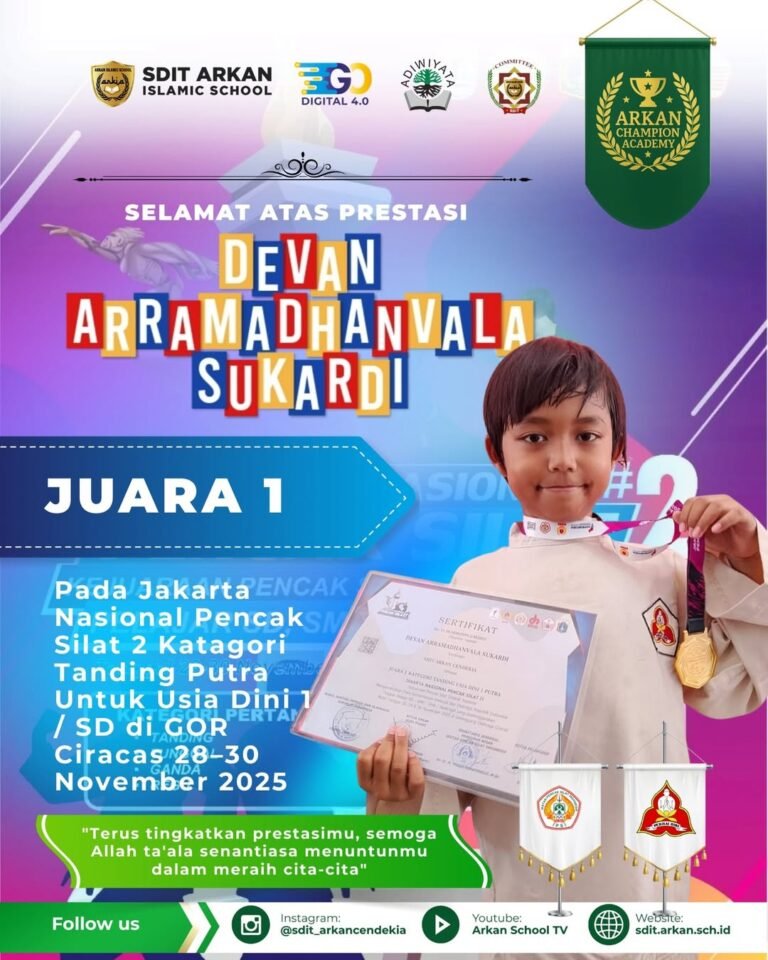 SDIT Arkan Cendekia Raih Juara 1 Jakarta Nasional Pencak Silat 2025