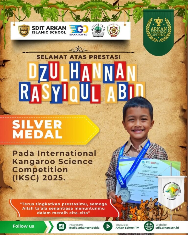 🥈 SDIT ARKAN CENDEKIA RAIH SILVER MEDAL PADA INTERNATIONAL KANGAROO SCIENCE (IKSC) 2025