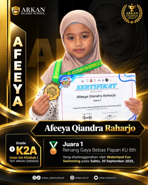 Afeeya’s Golden Championship Award Poster